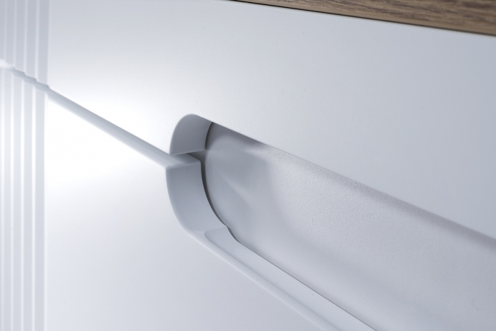 Set mobilier baie cu lavoar dublu 120 cm Fiji White - Comad [4]