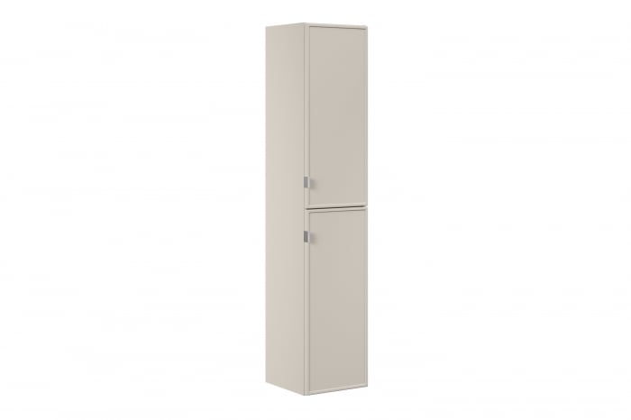 Set mobilier baie 120 cm, Bella Cashmere, cu blat, lavoar pe blat Smile si dulap baie inalt, COMAD [5]