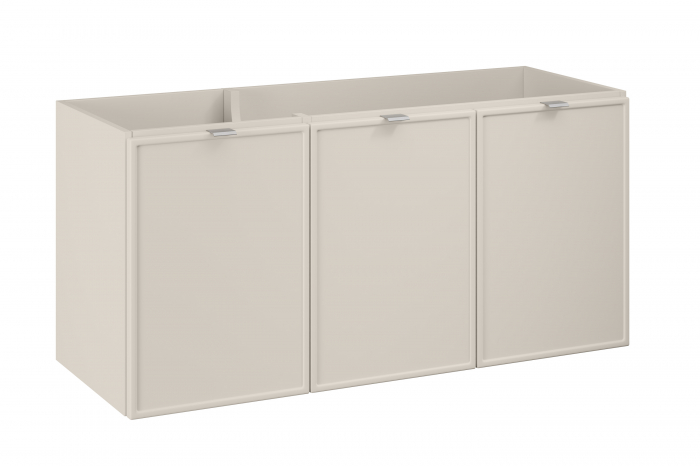Set mobilier baie 140 cm, finisaj Cashmere, cu blat si lavoar pe blat Nika Bella – COMAD [2]
