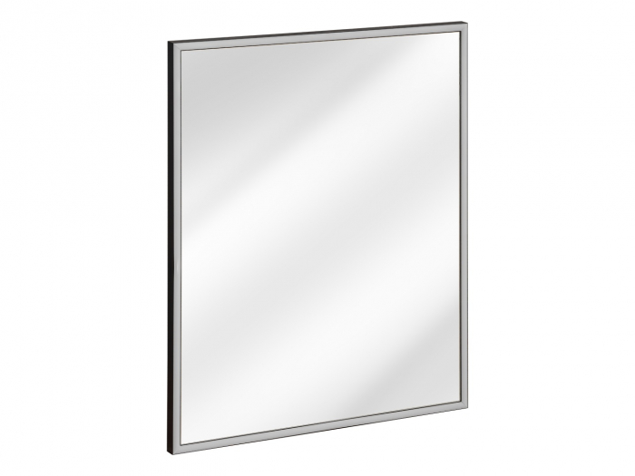 Set mobilier baie 80 cm, cu blat, lavoar baie pe blat Smile, coloane laterale baie, oglinda baie cu LED Talia Casella, negru mat, stejar Casella, COMAD [6]