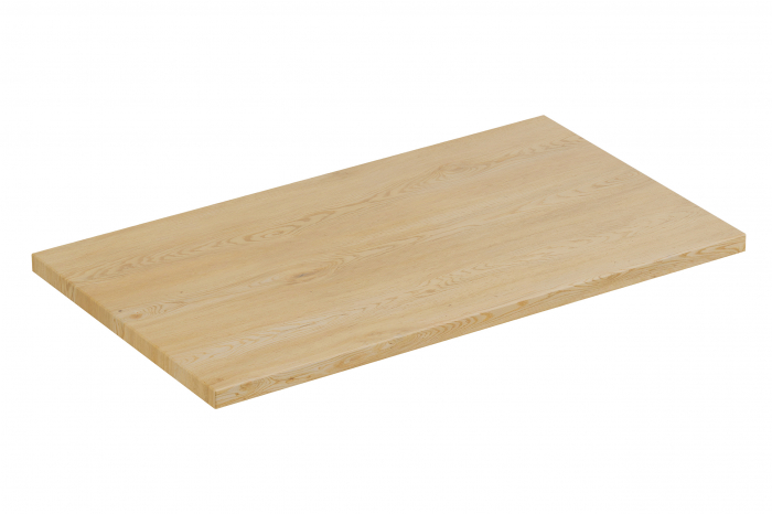 Set mobilier baie 80 cm cu blat si lavoar pe blat Lena Nordic Cremona COMAD [3]