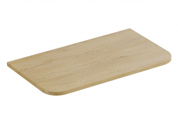 Set mobilier baie 80cm Cloud Ovalia Cremona cu blat si lavoar pe blat COMAD [3]