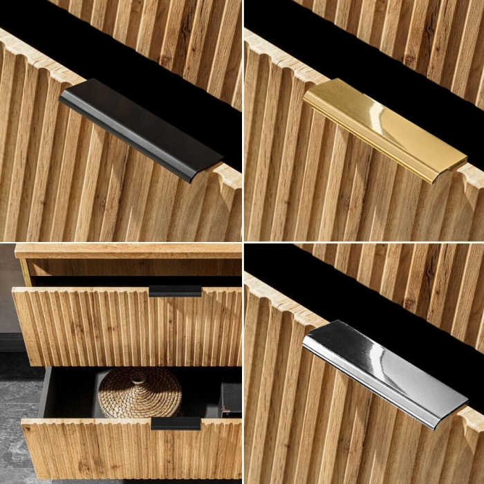 SET MOBILIER BAIE ADEL OAK 120 CM, MDF RIFLAT, CULOARE STEJAR, LAVOAR INCASTRAT [4]