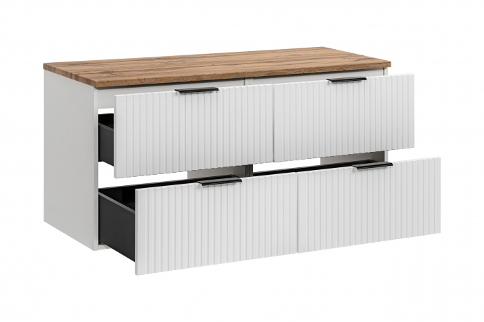 SET MOBILIER BAIE ADEL WHITE 120 CM ADW B - COMAD [2]