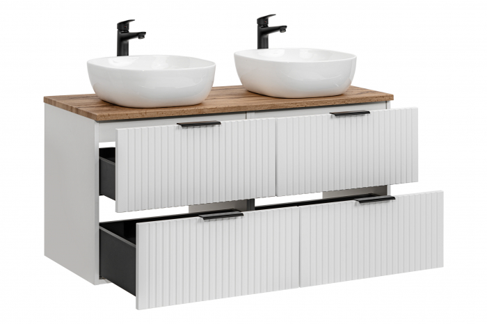 SET MOBILIER BAIE CU LAVOAR ADEL WHITE 120 CM UN 6252 - COMAD [3]