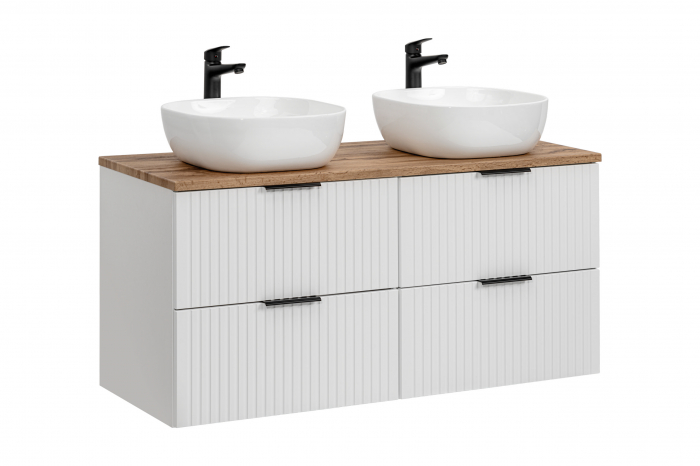 SET MOBILIER BAIE CU LAVOAR ADEL WHITE 120 CM UN 6252 - COMAD [2]