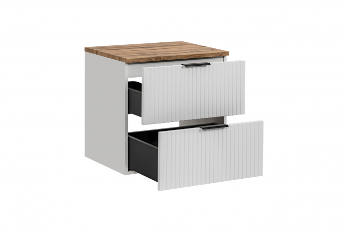 MASCA + BLAT ADEL WHITE 60 CM, MDF RIFLAT - COMAD [3]