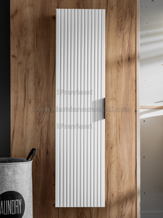SET MOBILIER BAIE ADEL WHITE 120 CM, CU DULAP, lavoar, MDF RIFLAT, CULOARE ALB, COMAD [9]