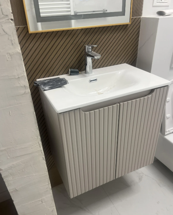 Set mobilier baie 60cm dulap lavoar SKY Nova Cashmere [4]