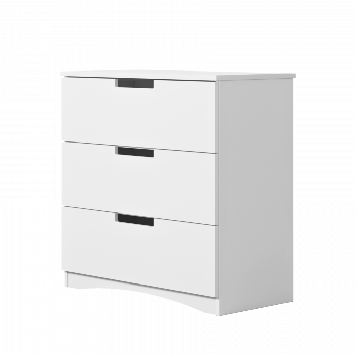 Set mobilier copii alb 4 piese Classic MDF cu pat, noptiera, dulap de haine si comoda, pat diverse culori si dimensiuni [19]