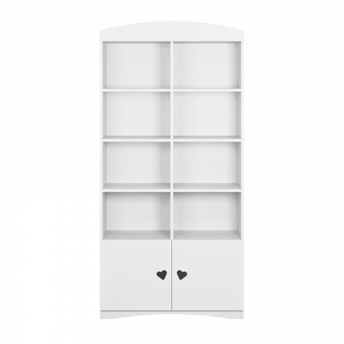 Set mobilier copii alb Julia 3 piese cu pat MDF 140/160/180 cm, comoda cu sertare, biblioteca [7]