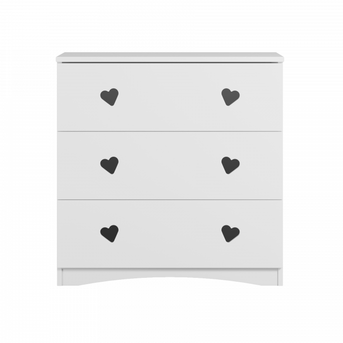 Set mobilier copii alb Julia 3 piese cu pat MDF 140/160/180 cm, comoda cu sertare, biblioteca [5]