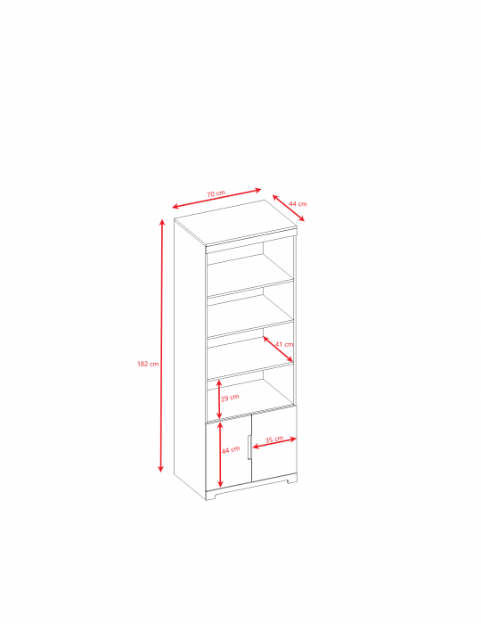 Set mobilier copii Tomi 5 piese MDF, pat 140/160/180x80 cm, birou, dulap haine si comoda cu sertare [14]