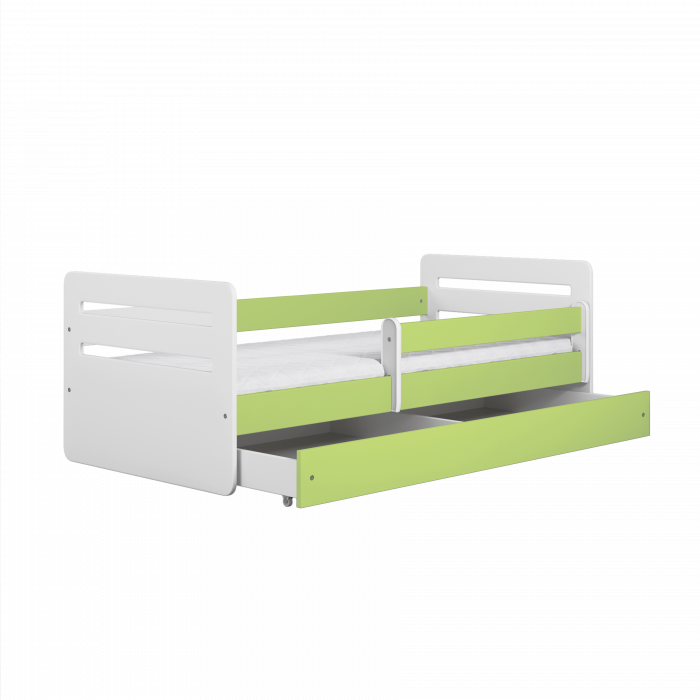 Set mobilier copii Tomi 5 piese MDF, pat 140/160/180x80 cm, birou, dulap haine si comoda cu sertare [2]