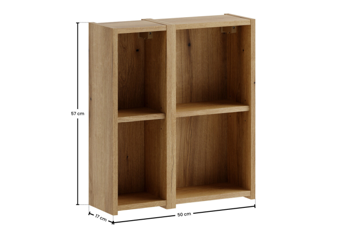 Set Mobilier cu Rafturi Nova Coast Evoke, Stejar - COMAD [3]
