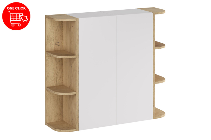 Set mobilier cu semi-coloană și etajeră Aster White COMAD SET-ASW 2SP 2URSM [3]