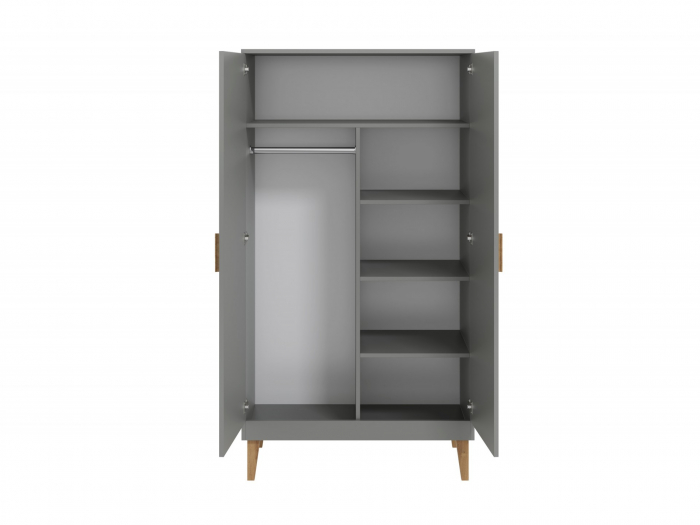 Set mobilier dormitor alb Kubi, 4 piese, design scandinav [13]