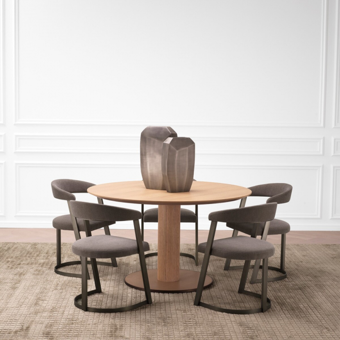   Masă de dining Astro furnir de steBorcan natural finisaj bronz 117076 EICHHOLTZ [2]