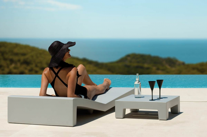 Sezlong piscina premium Jut 200 cm simplu sau cu perna, design modern, 44404 - Vondom [6]