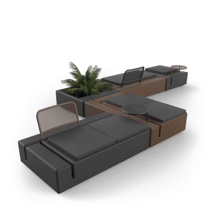Sezut modul canapea premium Kes pentru exterior 90x90x40 cm, 64001 - Vondom [5]
