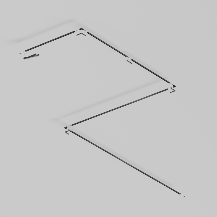 Șină Busbar trunkings Tenity Negru Aluminiu -W MAYTONI TRX239-411B [5]