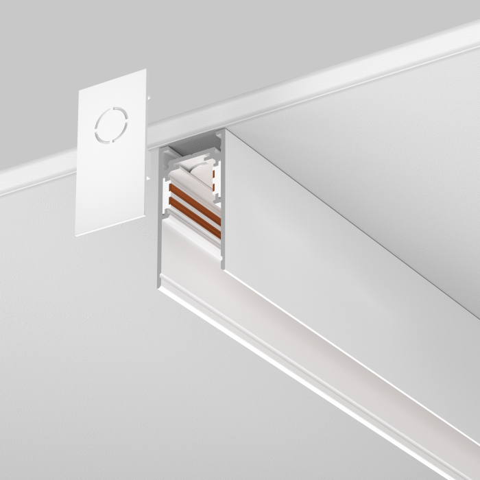 Șină cu montaj pe suprafață/suspendat Sisteme de șine Exility, Aluminiu Alb, Maytoni TRX034-412W [5]