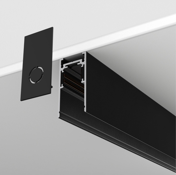 Șină cu montaj pe suprafață/suspendat Sisteme de șine Exility, Aluminiu Negru, Maytoni TRX034-411B [5]