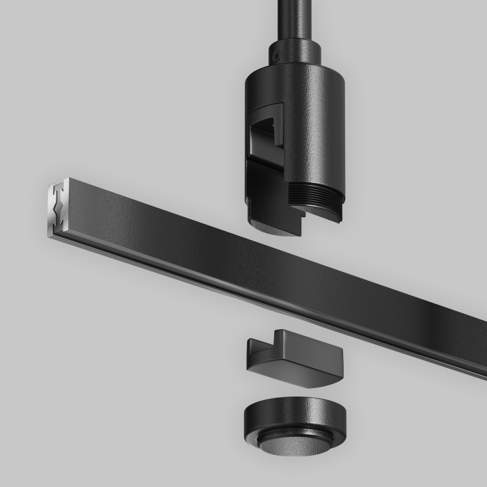 Șină cu montaj pe suprafață/suspendat Sisteme de șine Flarity Negru Aluminiu -W MAYTONI TRX154-111B [4]