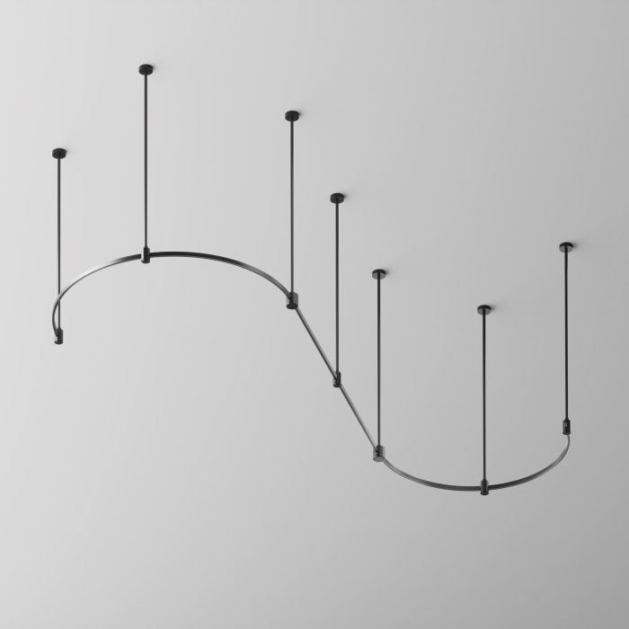 Șină cu montaj pe suprafață/suspendat Sisteme de șine Flarity Negru Aluminiu -W MAYTONI TRX154-SR-D800-B [2]
