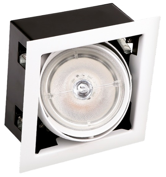 Spot ajustabil alb patrat Erian 18,5x18,5x11,5 cm din metal, H0059 - Maxlight [3]
