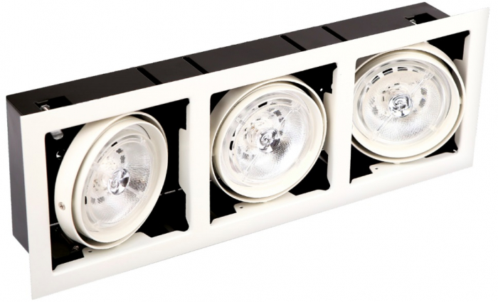 Spot ajustabil alb triplu Erian III 50,5x18,5x11 cm din metal, H0061 - Maxlight [2]