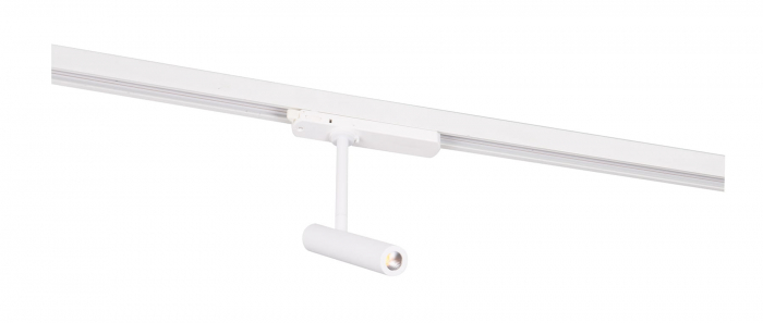 Spot ajustabil pentru sina alb/negru iluminare LED Polix 16,8x3 cm metal,  S0005 - Maxlight [2]