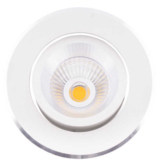 Spot alb ajustabil iluminare LED Kob Ø 9,8 cm din metal, H0085 - Maxlight [3]