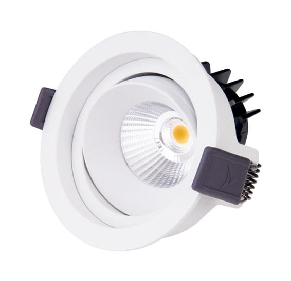 Spot alb rotund iluminare LED Lens Ø 9,5 cm metal/acril, H0109 - Maxlight [3]