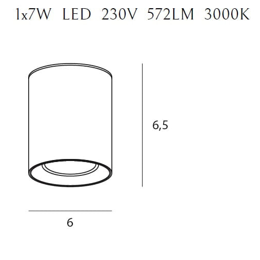 Spot aplicabil alb cu inel in diverse finisaje LED Eken Ø 6 cm din metal, C0155+RC0155/C0156 GOLD - Maxlight [2]