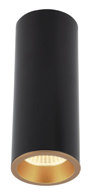 Spot aplicabil negru cilindric cu iluminare LED Luan Ø 6 cm din metal, C0154 - Maxlight [4]