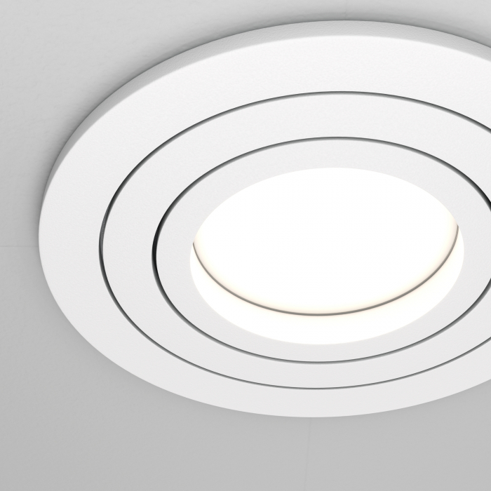 Spot Atom DL023-2-01W, incastrat, 1xGU10, alb, IP20, Maytoni [2]