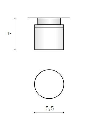 Spot baie LED aplicat Wum 5,5 cm, crom/acril, design modern, AZ 2774 - Azzardo [3]