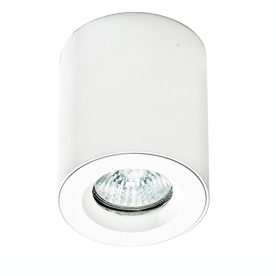 Spot baie rotund aplicat Netta 8x8 cm, metal alb/negru/crom forma cilindrica, IP54, AZ 2558 - Azzardo [3]
