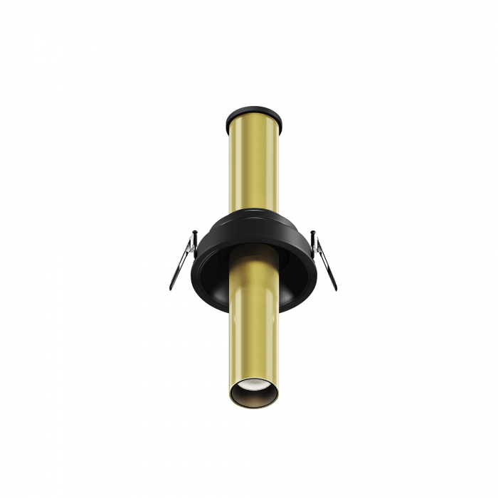 Spot LED 6W Incastrat, Maytoni, 460lm, Lumina Calda (3000K), Negru+Arama [1]
