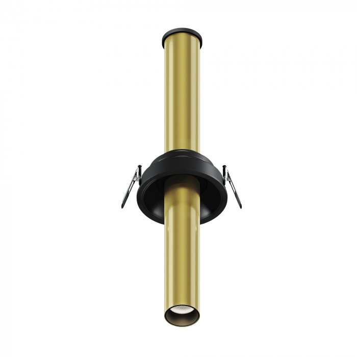 Spot LED 6W Incastrat, Maytoni, 460lm, Lumina Calda (3000K), Negru+Arama [1]