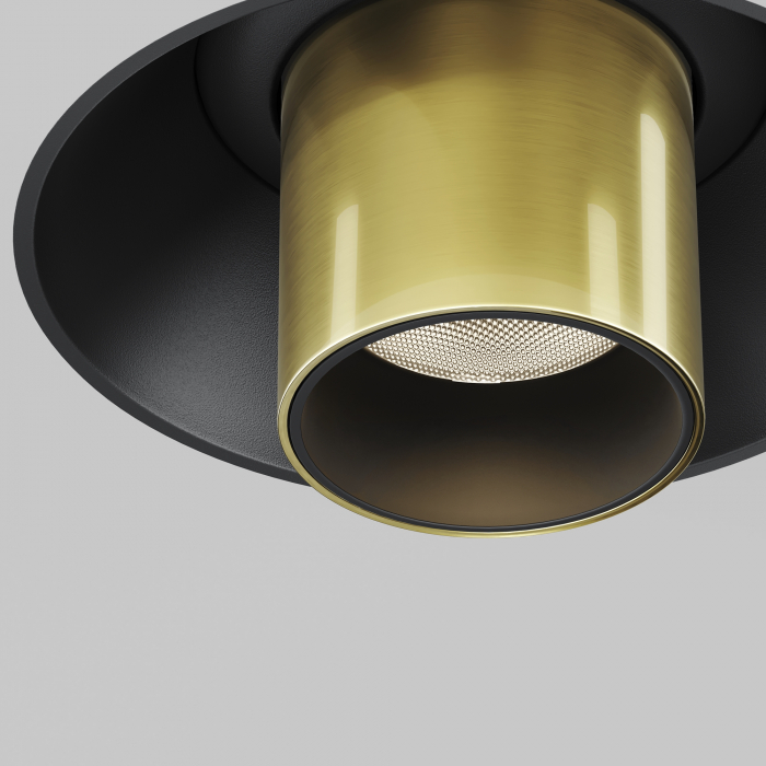 Spot FOCUS T Negru si auriu 3000k C140TRS-L200-7W3K-BBS Maytoni Technical [2]