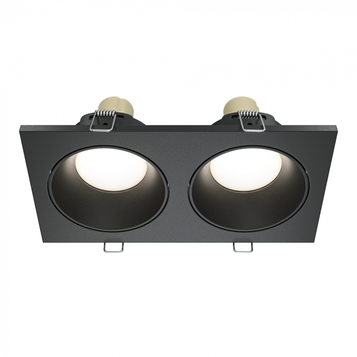 Spot Zoom DL033-2-02B, incastrat, 2xGU10, negru, IP65, Maytoni [1]