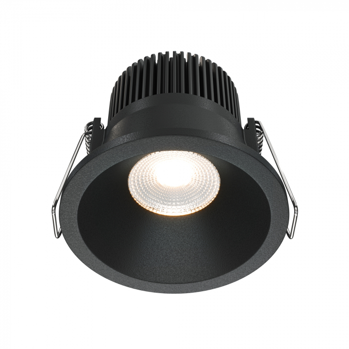 Spot LED 6W Incastrat, Dimabil, Maytoni, 370lm, Lumina Calda (3000K), Negru [1]