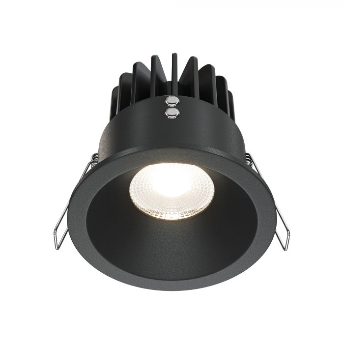 Spot LED 12W Incastrat, Dimabil, Maytoni, 930lm, Lumina Neutra (4000K), Negru [1]
