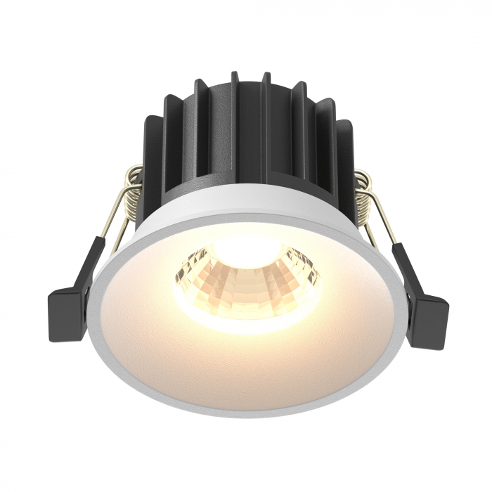 Spot LED 12W Incastrat, Maytoni, 880lm, Lumina Calda (3000K), Alb [1]