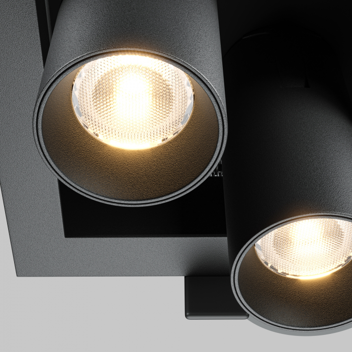 Spot LED 14W Incastrat, Maytoni, 1000lm, Lumina Calda (3000K), Negru [2]