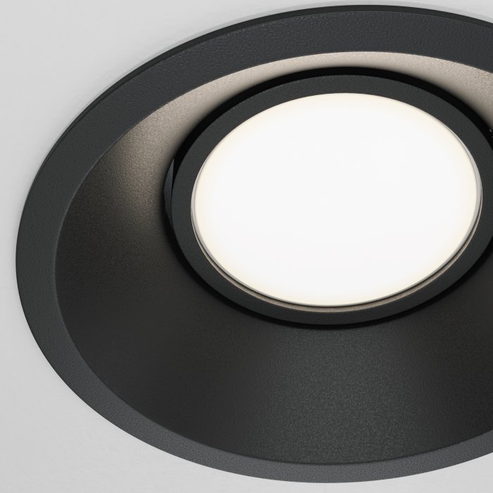 Spot Dot DL028-2-01B, incastrat, 1xGU10, negru, IP20, Maytoni [2]