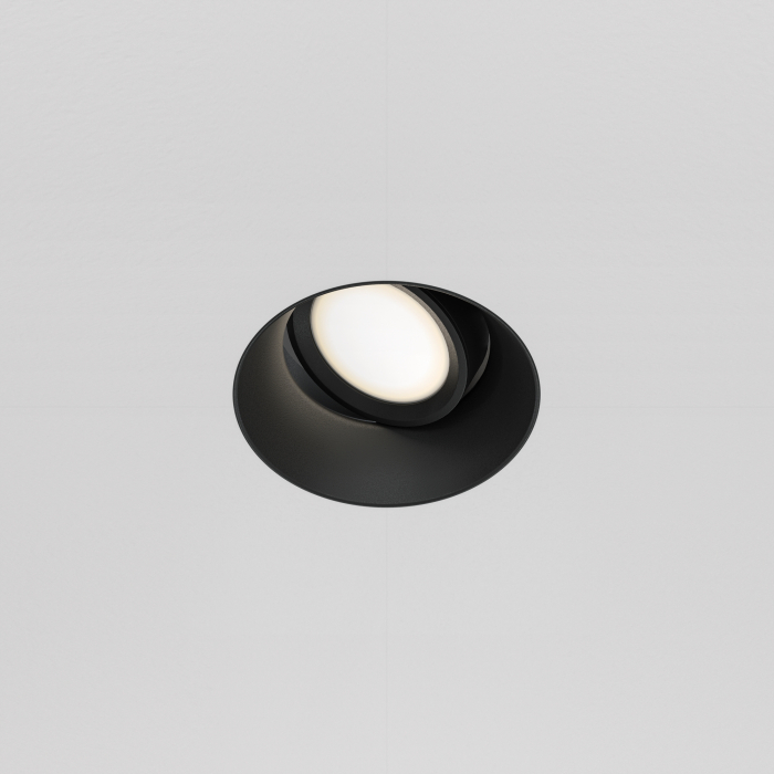 Spot Dot DL042-01-RD-B, incastrat, 1xGU10, negru, IP20, Maytoni [1]