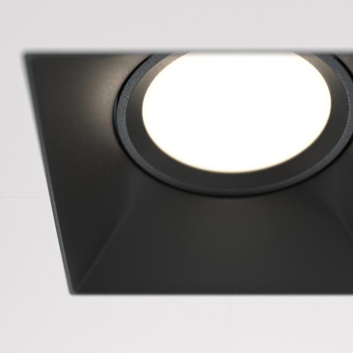 Spot Dot DL042-01-SQ-B, incastrat, 1xGU10, negru, IP20, Maytoni [2]